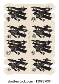 First fighters and symbols, 2, vector