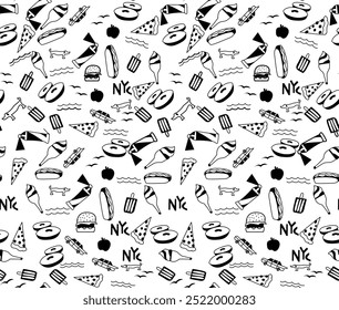 First Food Black And White Vector Design for Kids were.