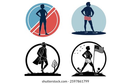 The first Friday of May. Important day.No pants concept.vector graphic of international no pants day good for national international no pants day celebration..flat illustration.