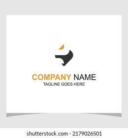 At first glance this logo looks like the shape of a tiger's face roaring, and there is an "E" shape stored in it.