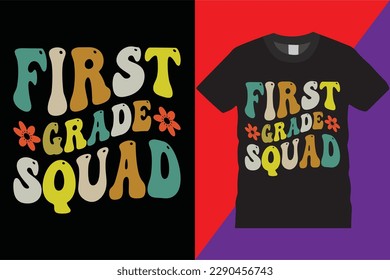 First Grade Teachers retro weby T-Shirt Design Vector Modern teachers quotes typography Trendy Cute awesome creative education 1st grade Teacher Tshirt Design For print on demand,Mug,Poster

