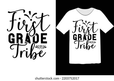 first Grade Tribe svg design