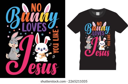 First Happy jesus Easter rabbit, bunny festive t shirt design template.kids Handwriting typography vector easter shirts black background vector Illustration.ready for print,poster,pod,greeting card.
