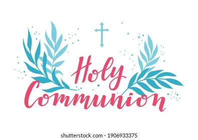 First holy communion greeting card.