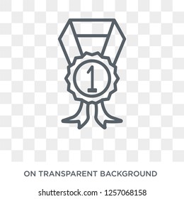 First icon. First design concept from Success collection. Simple element vector illustration on transparent background.