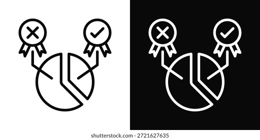 Primer Icono Blanco Y Negro Estilo De Fondo