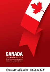 First of July Canada Day, vector illustration