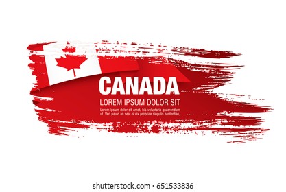 First of July Canada Day, vector illustration