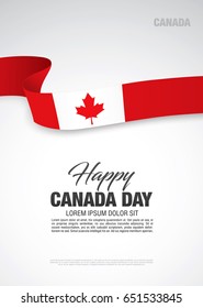 First of July Canada Day, vector illustration