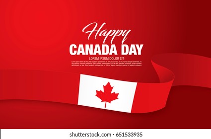 First of July Canada Day, vector illustration