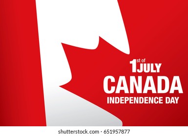 First of July Canada Day, vector illustration