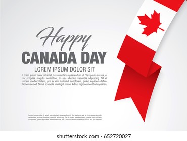 First of July Canada Day, vector illustration