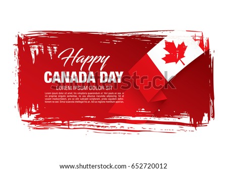 First of July Canada Day, vector illustration