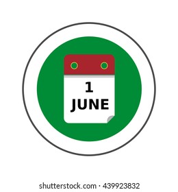 First June Calendar Page Icon