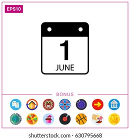 First June Calendar Page Icon