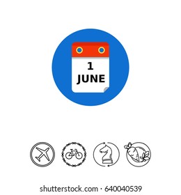 First June Calendar Page Icon