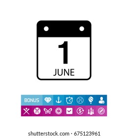 First June Calendar Page Icon