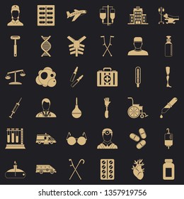 First kid icons set. Simple style of 36 first kid vector icons for web for any design