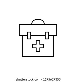 first and kit icon. Element of medicine icon for mobile concept and web apps. Thin line first and kit icon can be used for web and mobile on white background