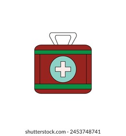 first and kit vector type icon