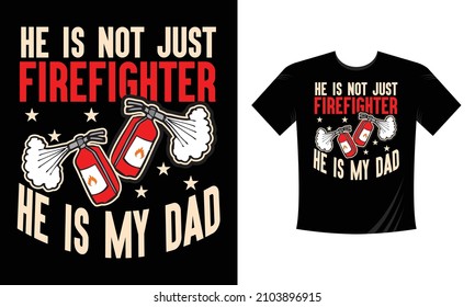First In Last Out Firefighter - Firefighter T Shirt Design. Use a safe helmet and uniform in vector eps with a black background, The professional rescuer ever