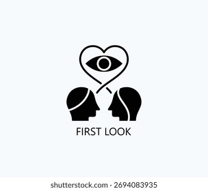 Icon oder Logo im ersten Look, einzelne Vektorgrafik