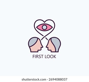 Ilustração De Vetor Isolada De Ícone Ou Logotipo Da Primeira Aparência