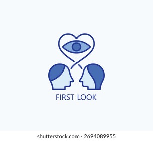 Ilustração De Vetor Isolada De Ícone Ou Logotipo Da Primeira Aparência