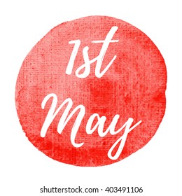 First of May, Labor Day holiday, celebration logo, card, poster, postcard