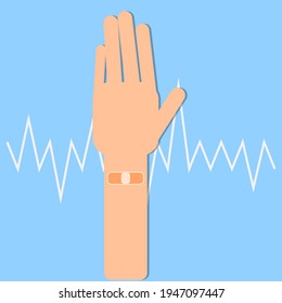 First medical aid design illustration