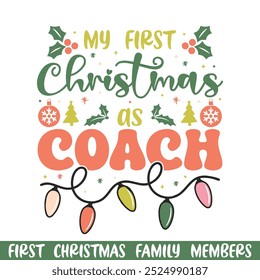  First Merry Christmas as Christmas design, First Merry Christmas Family design