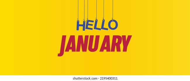 first month of the year illustration.