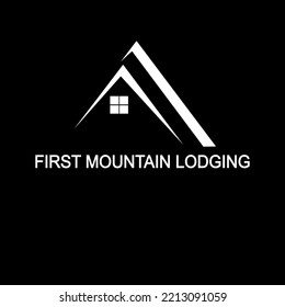 First Mountain Lodging Business Logo Design