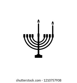 first night of Chanukah icon. Element of hanukkah icon for mobile concept and web apps. Detailed first night of Chanukah icon can be used for web and mobile