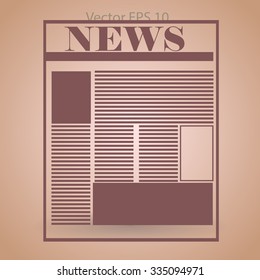 First page news vector picture