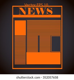 First page news vector picture