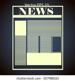 First page news vector picture