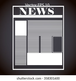 First page news vector picture