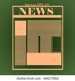 First page news vector picture
