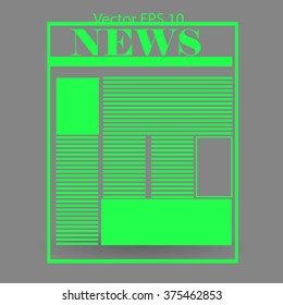 First page news vector picture