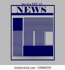 First page news vector picture