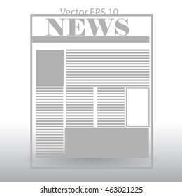 First page news vector picture