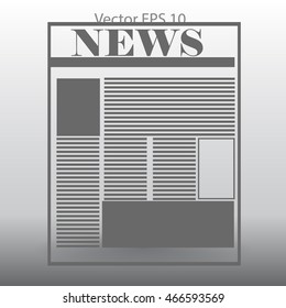First page news vector picture