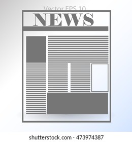 First page news vector picture