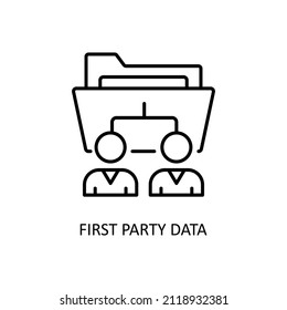 First Party Data Vector Outline Icons For Your Digital Or Print Projects.