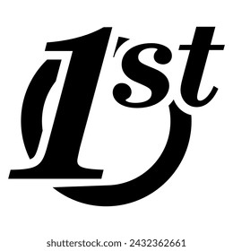 First place award graphic icon