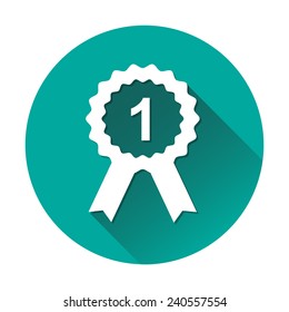 First place award icon great for any use. Vector EPS10.