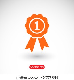 First place award, first icon. One of set web icons