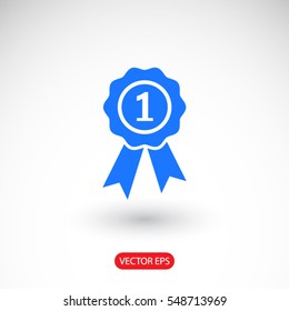 First place award, first icon. One of set web icons