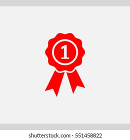 First place award, first icon. One of set web icons